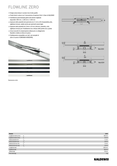 Kaldewei - Katalog FlowLine Zero