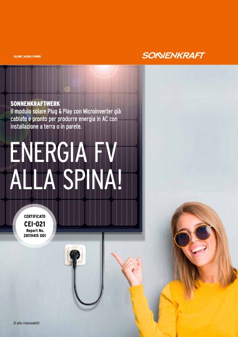 Sonnenkraft - Catalogue ENERGIA FV