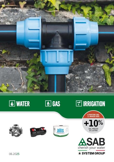 Sab - Listino prezzi Water Gas Irrigation