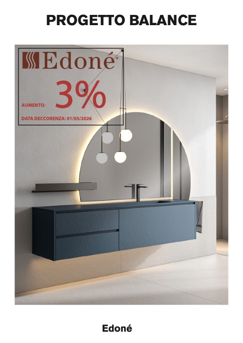 Edonè - Price list Progetto Balance