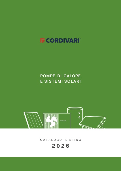 Cordivari - Price list POMPE DI CALORE E SISTEMI SOLARI