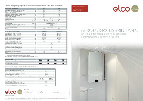 Elco - Catalogo AEROPUR RX HYBRID TANK