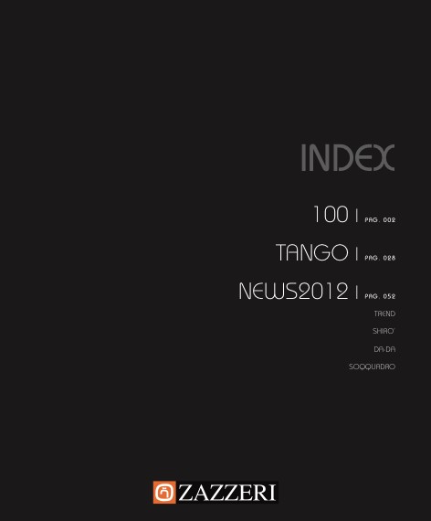 Zazzeri - Catalogue 100_TANGO_NEWS2012