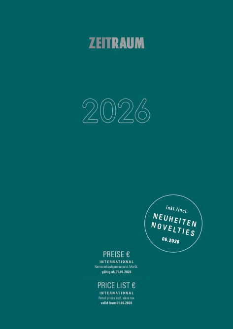 Zeitraum - Price list Giugno 2026