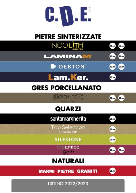 C.D.E. Centro Ducale Elettrodomestici da incasso - Прайс-лист 2022/2023