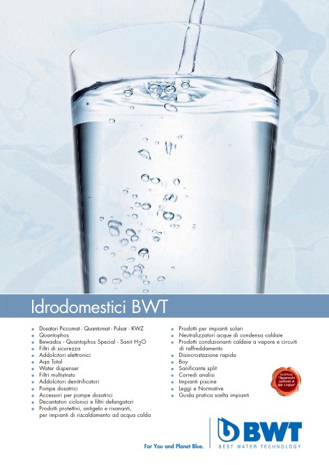 Bwt - Katalog Idrodomestici