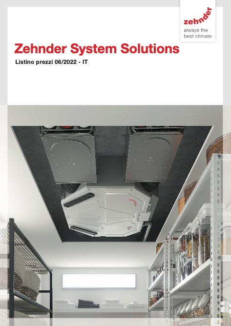 Zehnder Systems - Lista de precios 06/2022