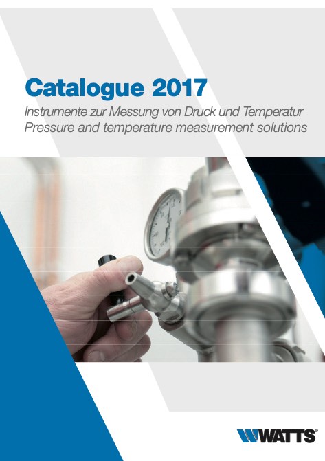 Watts - Catálogo Pressure and temperature measurement