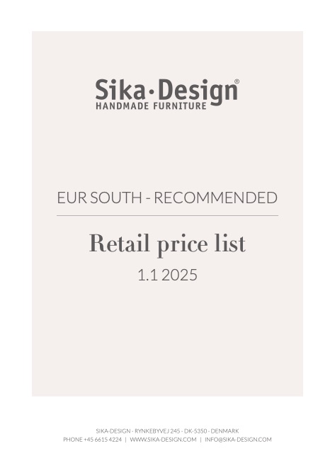 Sika Design - Price list 1.1.2025