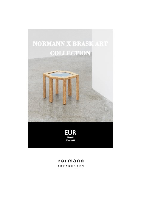 Normann Copenhagen - Price list Normann x Brask Art Collectionnorm