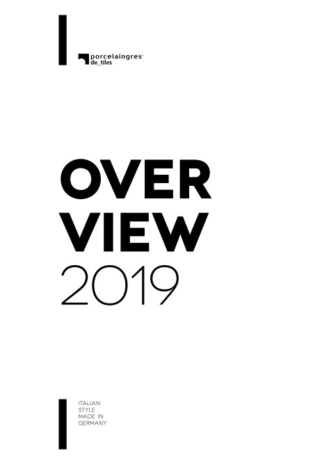 Porcelaingres - Catálogo overview 2019