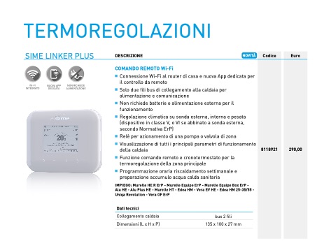 Sime - Price list Sime Linker Plus