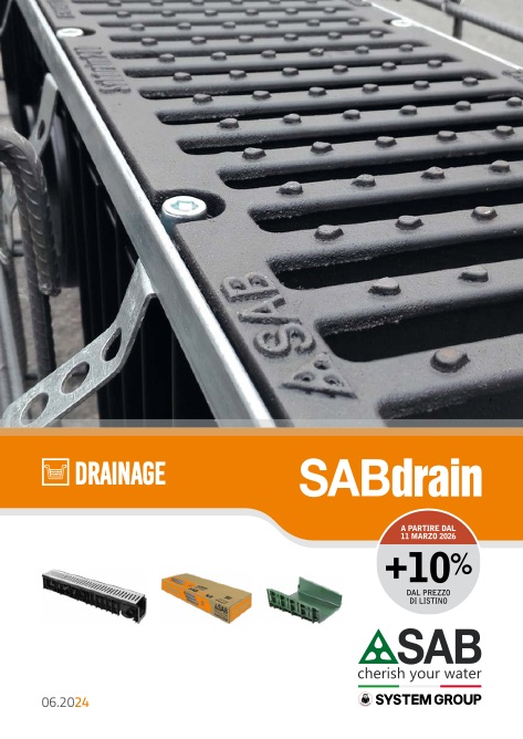 Sab - Listino prezzi SABDRAIN