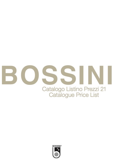 Bossini - Listino prezzi 2021