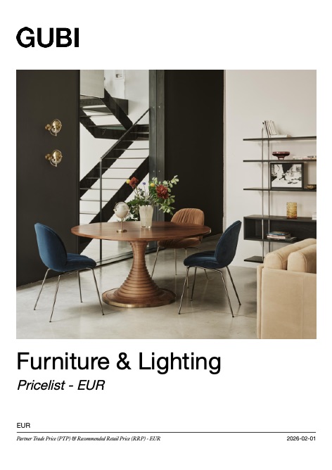Gubi - Listino prezzi Furniture & Lighting