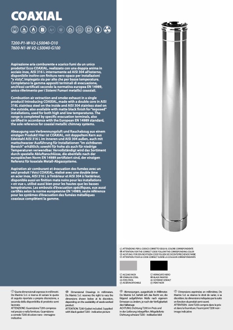 DeMarinis - Price list COAXIAL
