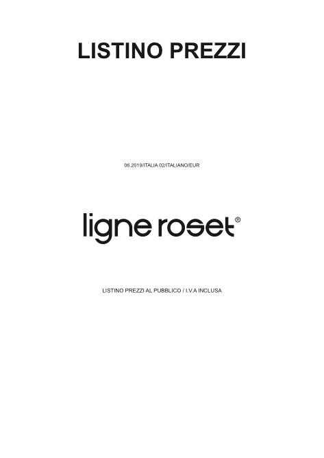 Ligne Roset - Price list 06.2019