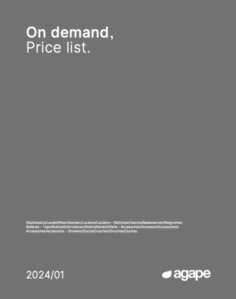 Agape - Price list On demand | 2024/01