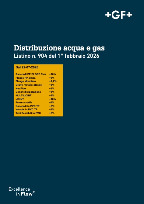 Georg Fischer - Price list N. 904 Distribuzione acqua e gas