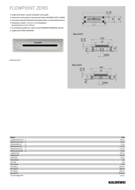 Kaldewei - Katalog FlowPoint Zero