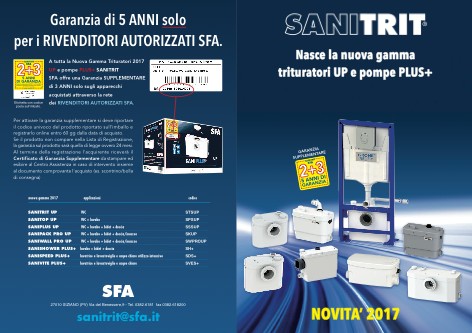 SFA - Sanitrit - Catalogo Novità 2017