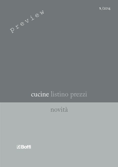 Boffi - Listino prezzi Cucine 1/2014 - Preview novità
