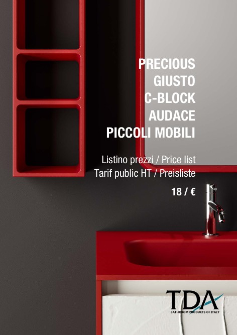 Tda - Listino prezzi Precious Giusto C-Block Audace Piccoli_Mobili