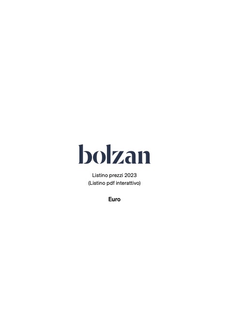 Bolzan - Прайс-лист 2023 (rev 02)