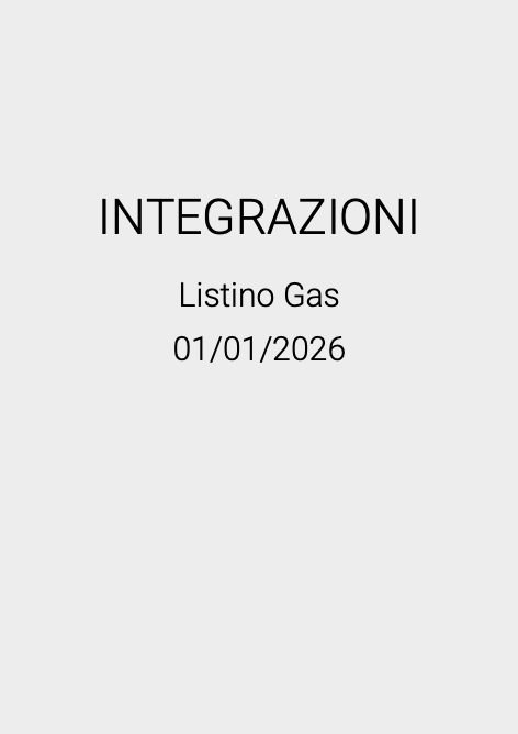 Tecnosystemi - Прайс-лист Integrazioni 2026 | Gas