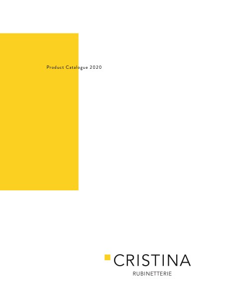 Cristina - Catalogo Product Catalogue 2020