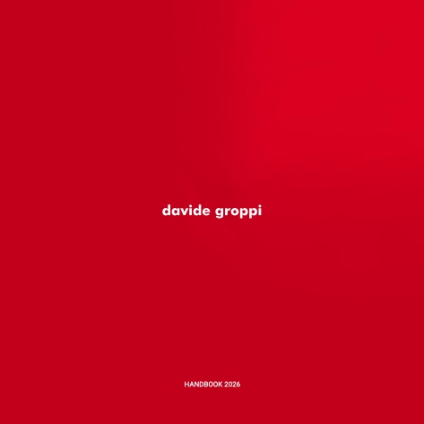 Davide Groppi - 目录 Handbook