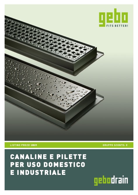 Gebo - Catalogue Canaline e Pilette