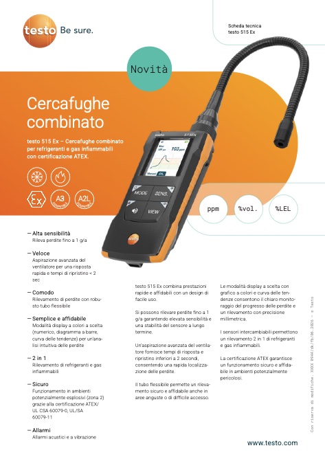 Testo - Catalogue Cercafughe 515ex