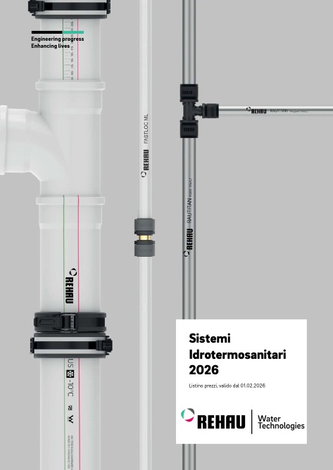 Rehau - Прайс-лист Sistemi idrotermosanitari