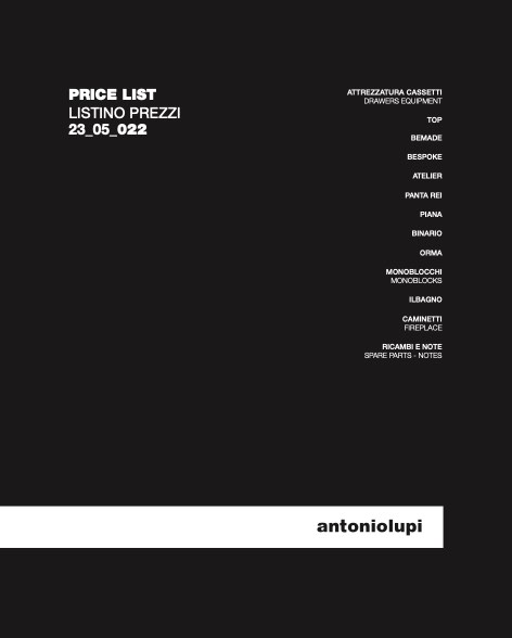 Antonio Lupi - Price list Vol. 1 - 23_05_022