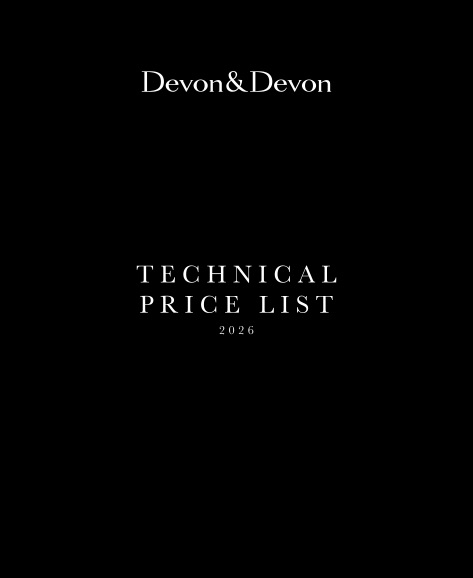 Devon&Devon - Price list TECHNICAL PRICE LIST