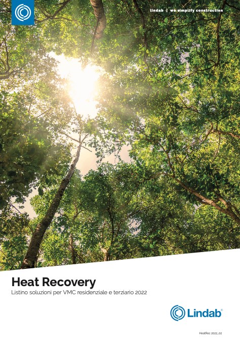 Lindab - Price list 8 - Heat recovery