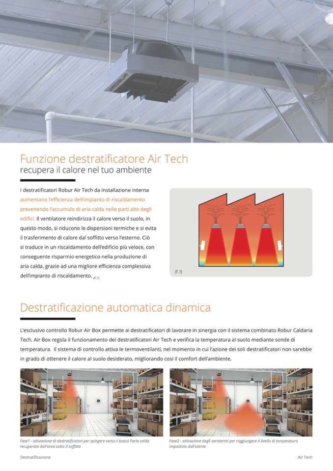 Robur - Destratificatore d'aria calda