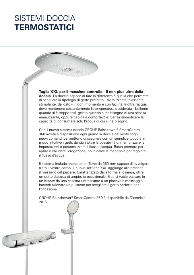 Grohe Ricambi - Asta per sistemi doccia, cromo 48515000